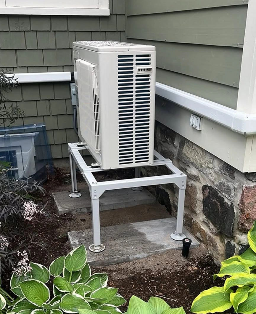 HVAC technician performing an emergency air conditioner repair